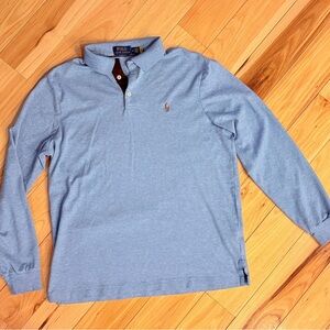 Polo by Ralph Lauren Sky Blue Long Sleeve Polo